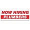 Signmission Now Hiring Plumbers Banner Apply Inside Accepting Application Single Sided B-30291 - alternate 1